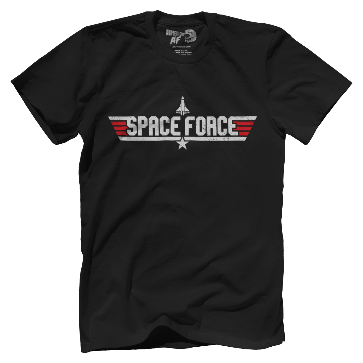 T-shirt Premium Mens Shirt / Black / XS Space Force (Fighter Pilot Edition)