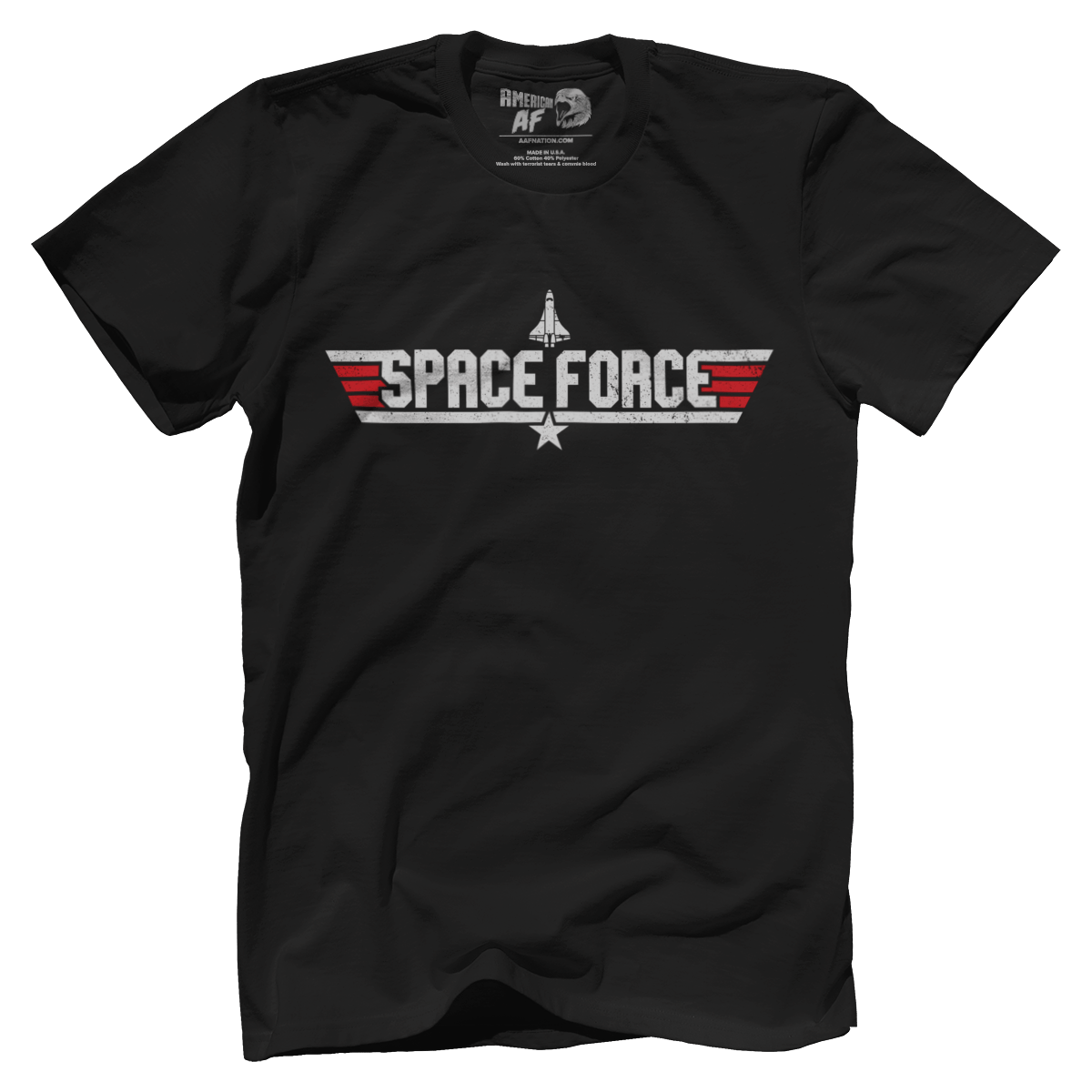 T-shirt Premium Mens Shirt / Black / S Space Force (Fighter Pilot Edition)