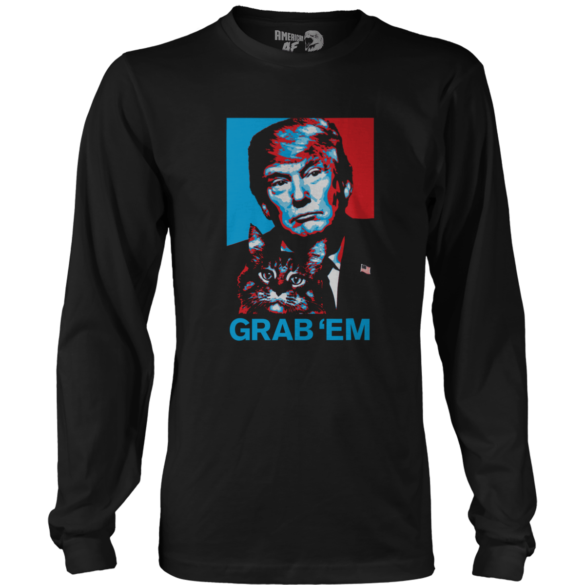 T-shirt Mens Long Sleeve / Black / S Grab em by the ...