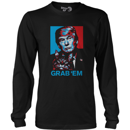 T-shirt Mens Long Sleeve / Black / S Grab em by the ...