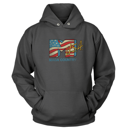 T-shirt Unisex Hoodie / Dark Gray / S MAGA Country