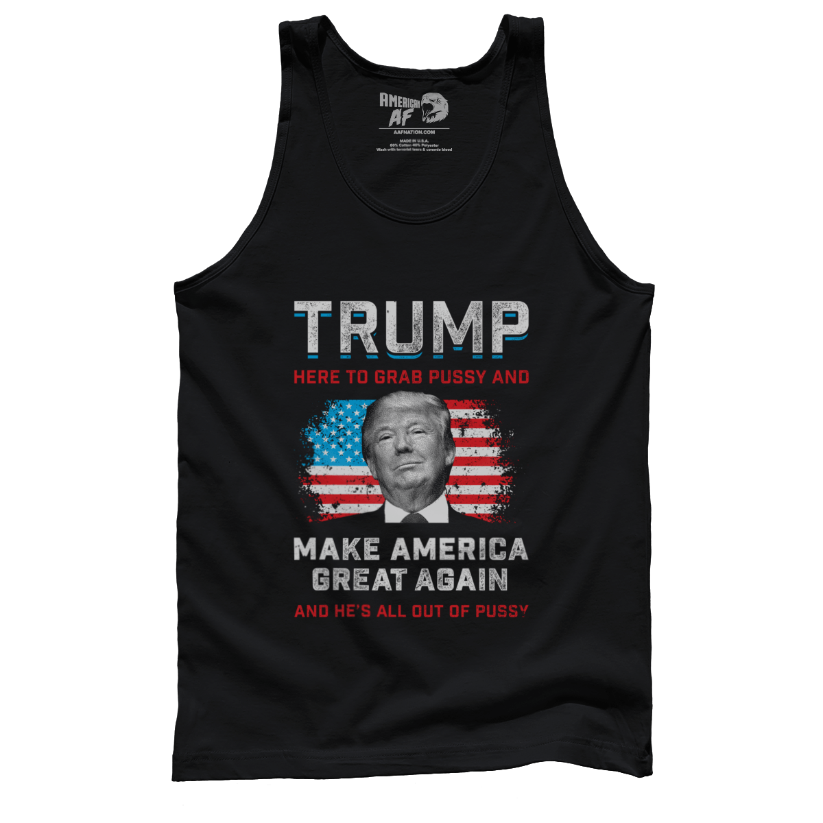 T-shirt Premium Mens Tank / Black / S Out of Pussy