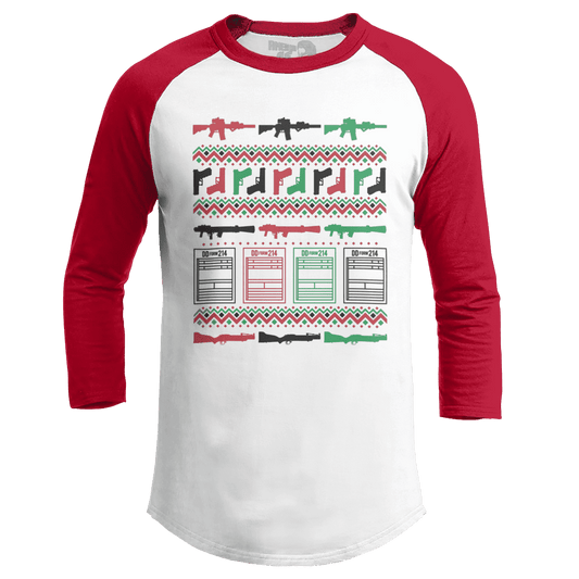 Raglan Raglan / White/Red / S DD-214 Christmas