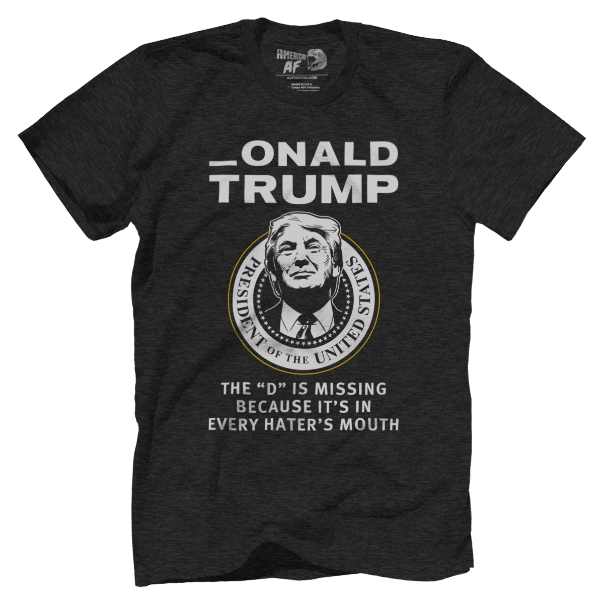 T-shirt Premium Mens Triblend Shirt / Black / S _onald Trump