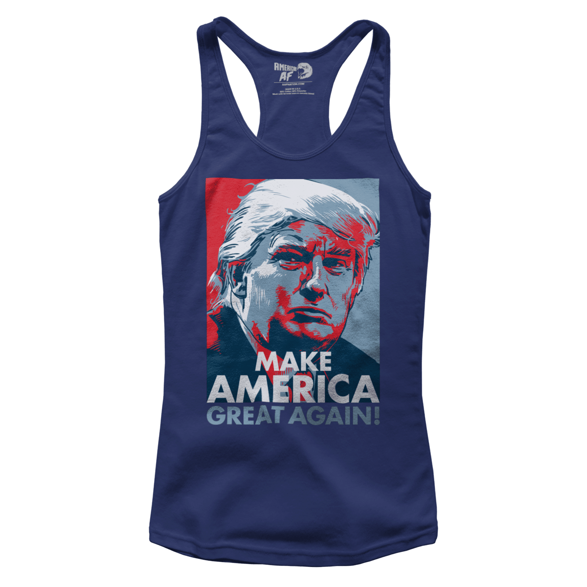 T-shirt Premium Ladies Racerback Tank / Navy / XS Make America Great Again (Ladies)