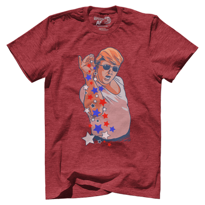 T-shirt Premium Mens Triblend Shirt / Red / S Salt Bae Trump