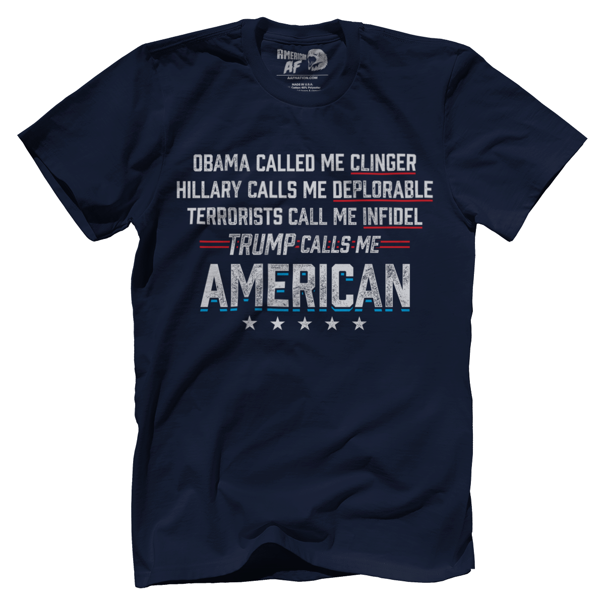 T-shirt Premium Mens Shirt / Navy / XS Calls Me American