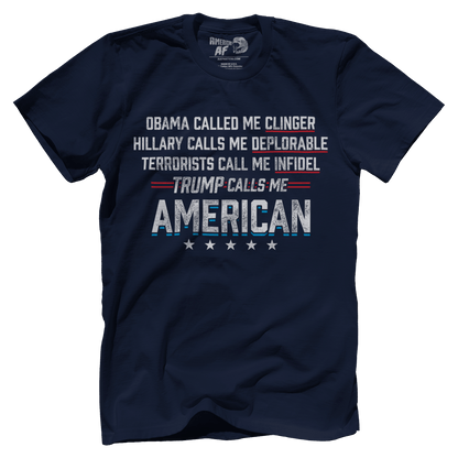 T-shirt Premium Mens Shirt / Navy / XS Calls Me American