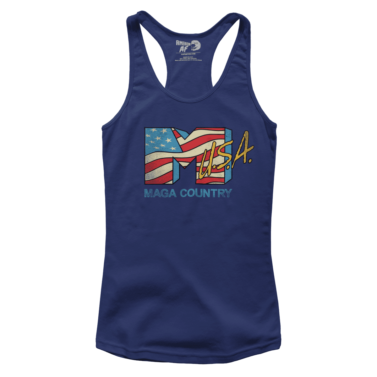 T-shirt Premium Ladies Racerback Tank / Navy / XS MAGA Country (Ladies)