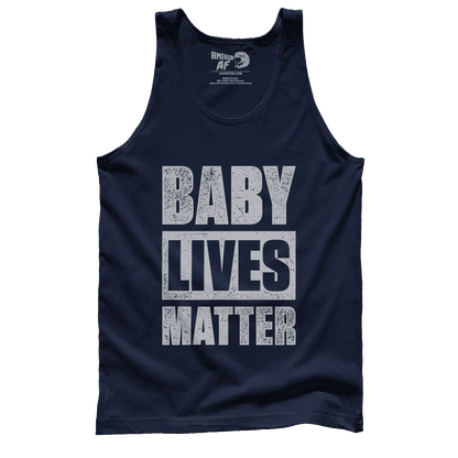 T-shirt Premium Mens Tank / Navy / S Baby Lives Matter