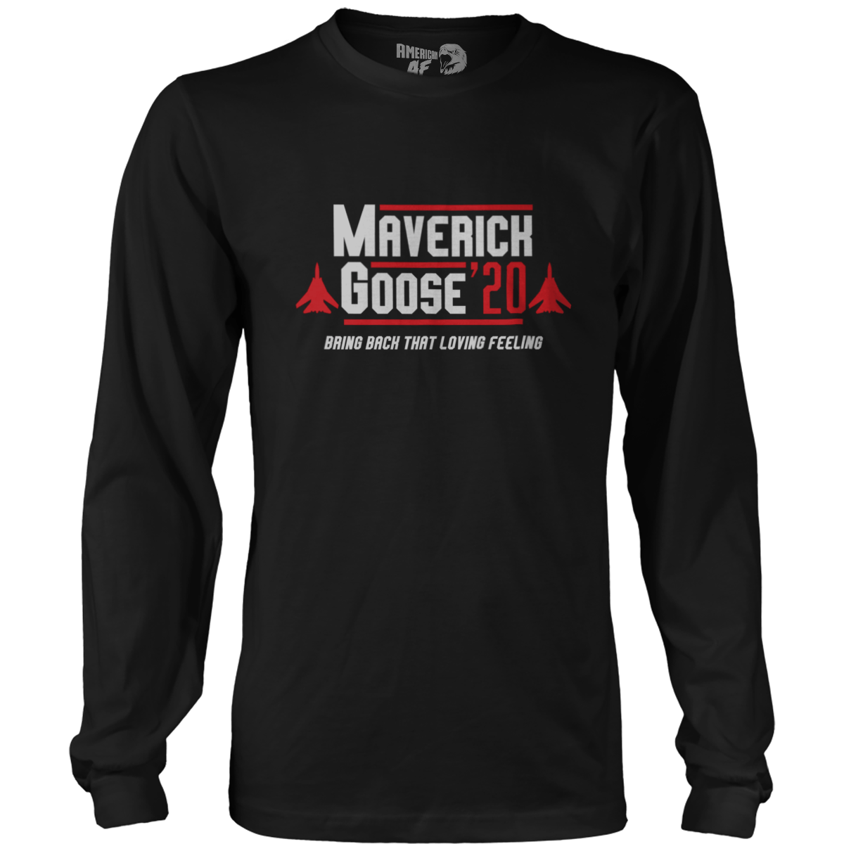 T-shirt Mens Long Sleeve / Black / S Maverick Goose 2020 (parody)