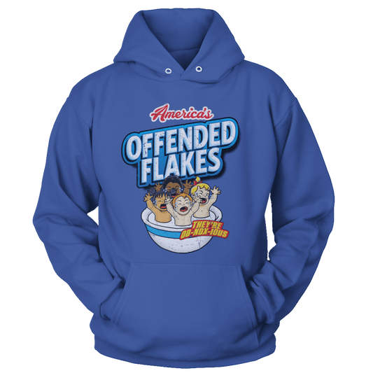 T-shirt Unisex Hoodie / Royal Blue / S Offended Flakes (PARODY)