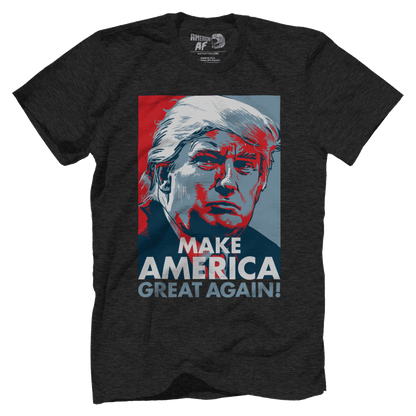 T-shirt Premium Mens Triblend Shirt / Black / S Make America Great Again