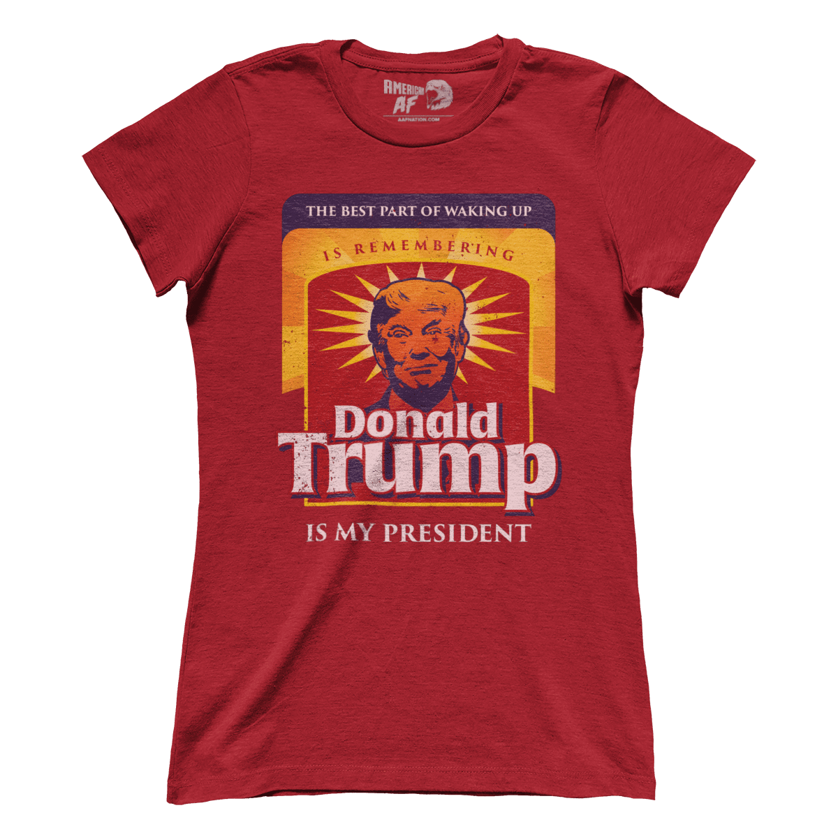 T-shirt Premium Ladies Tee / Red / S The Best Part Of Waking Up (Ladies)