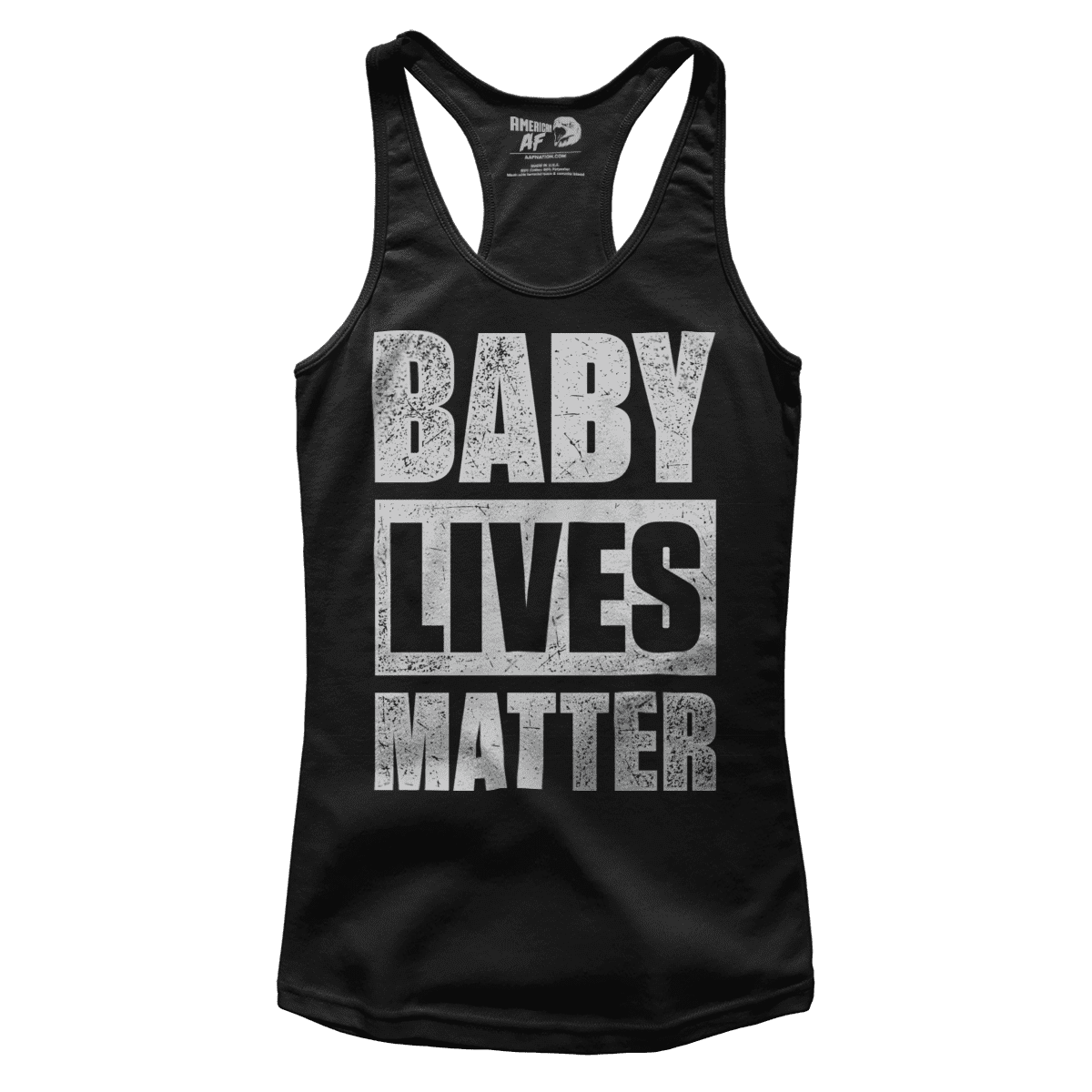 T-shirt Premium Ladies Racerback Tank / Black / XS Baby Lives Matter (Ladies)