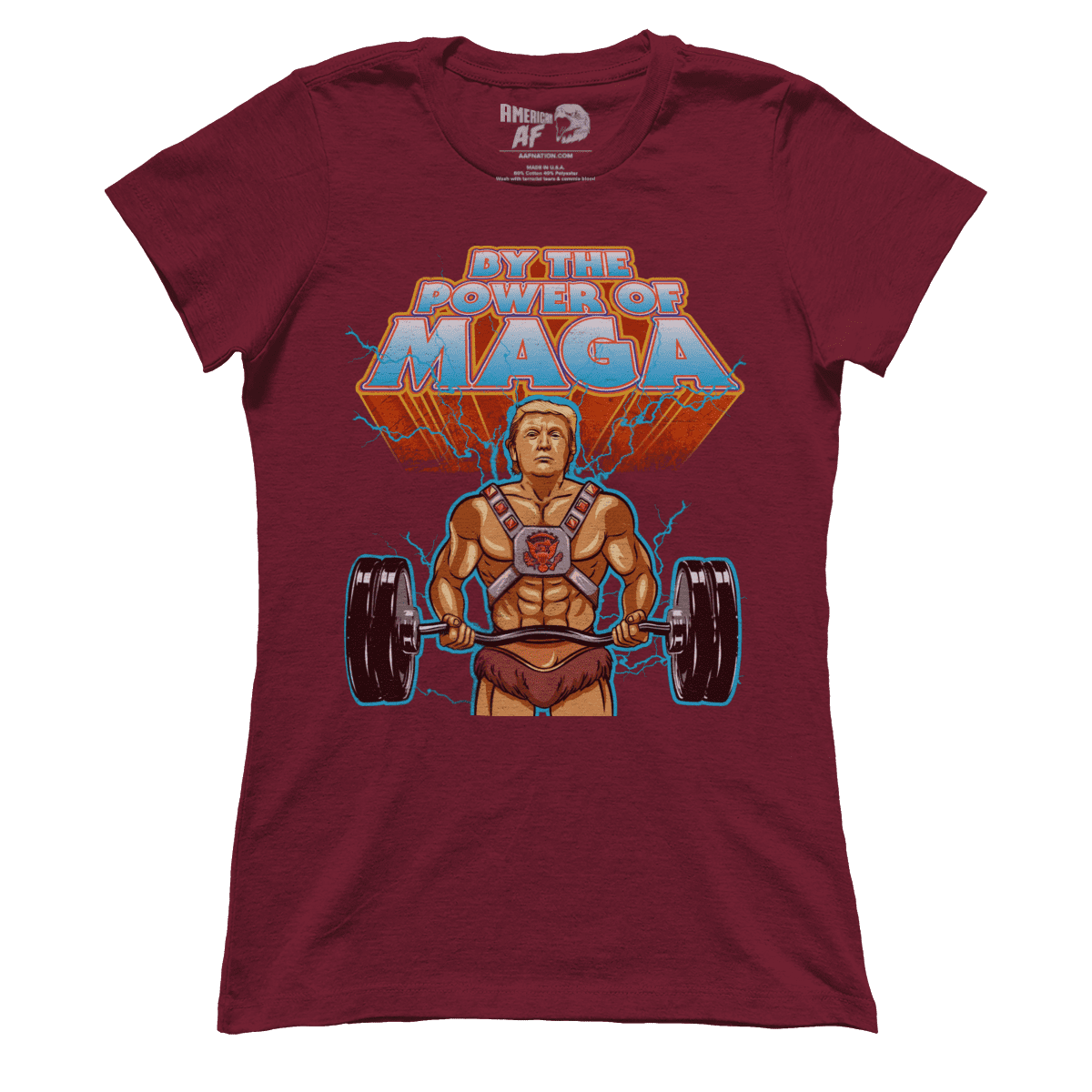 T-shirt Premium Ladies Tee / Dark Red / S HeMan Trump (parody) (Ladies)