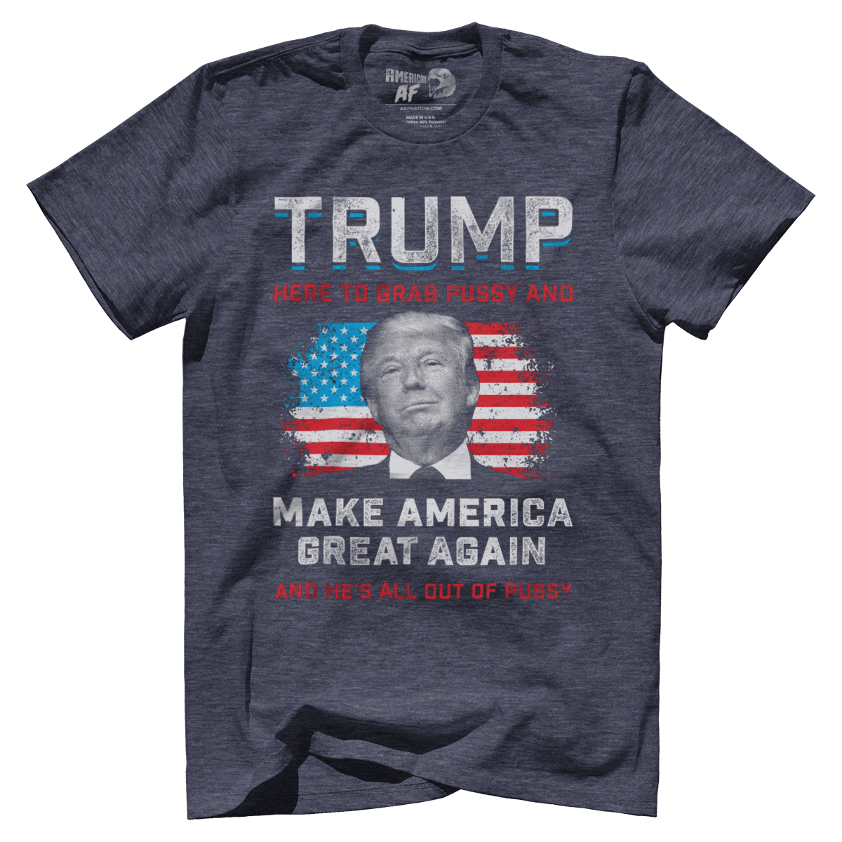 T-shirt Premium Mens Triblend Shirt / Navy / S Out of Pussy