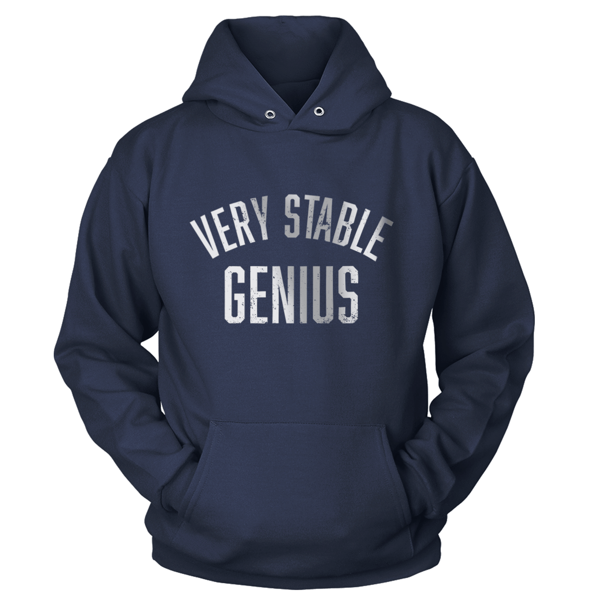 T-shirt Unisex Hoodie / Navy / 5XL Stable Genius